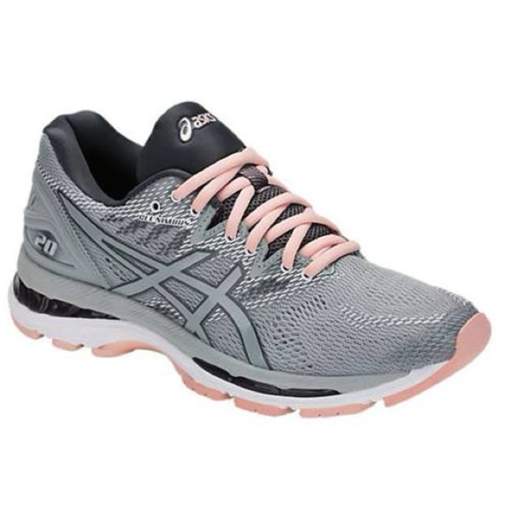 Asics Women's Gray and Pink Running Shoes